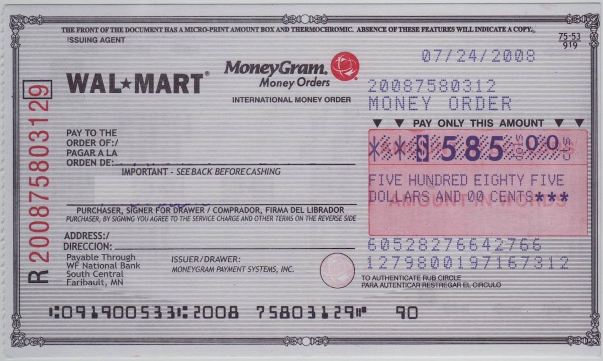 walmart money order