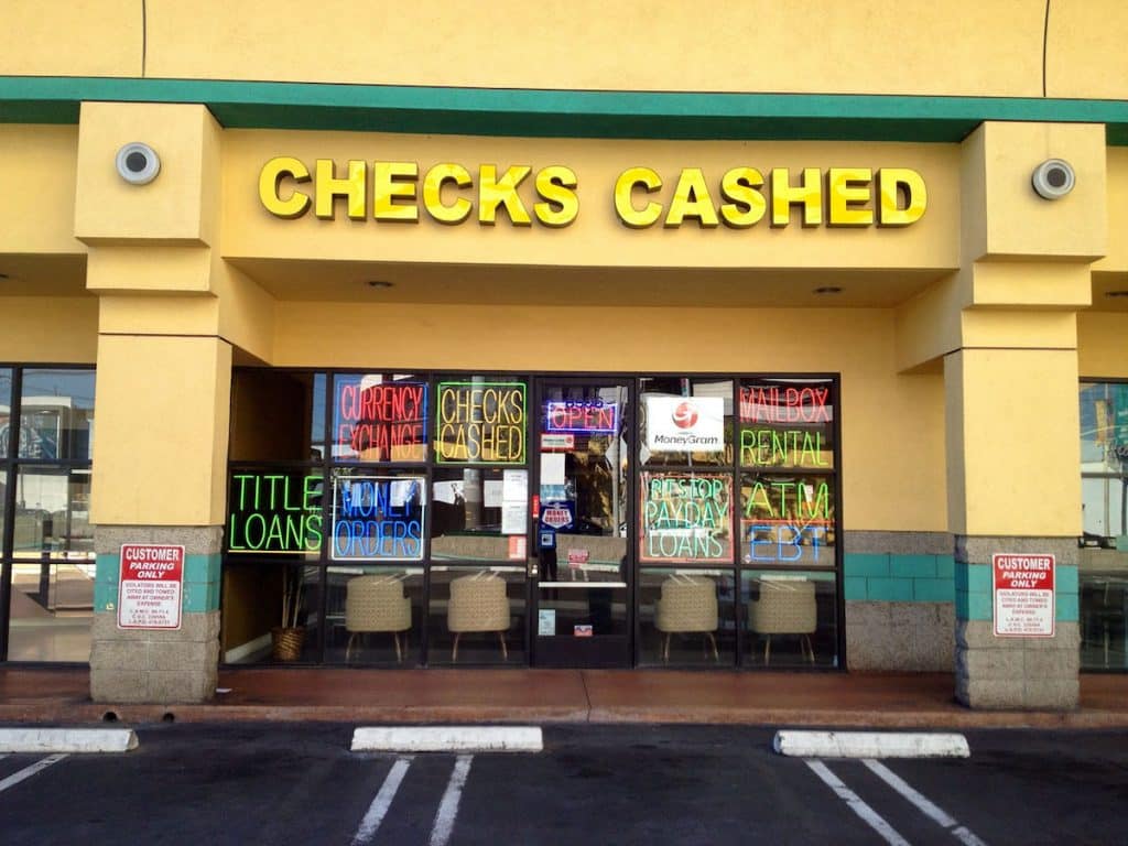 check cashing stores