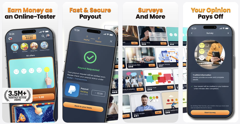 testerup get paid to test apps
